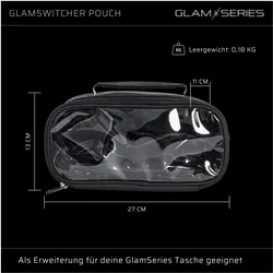 Wiltec, Zubehör Make-up, GlamSeries GlamSwitcher Pouch Taschen Inlay 270x130x110mm Kosmetiktasche Make Up
