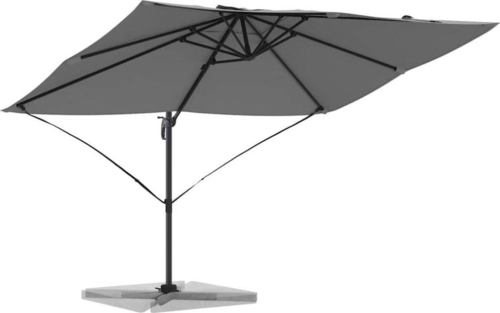 Sonnenschirm Anthrazit 351 x 250 x 260 cm