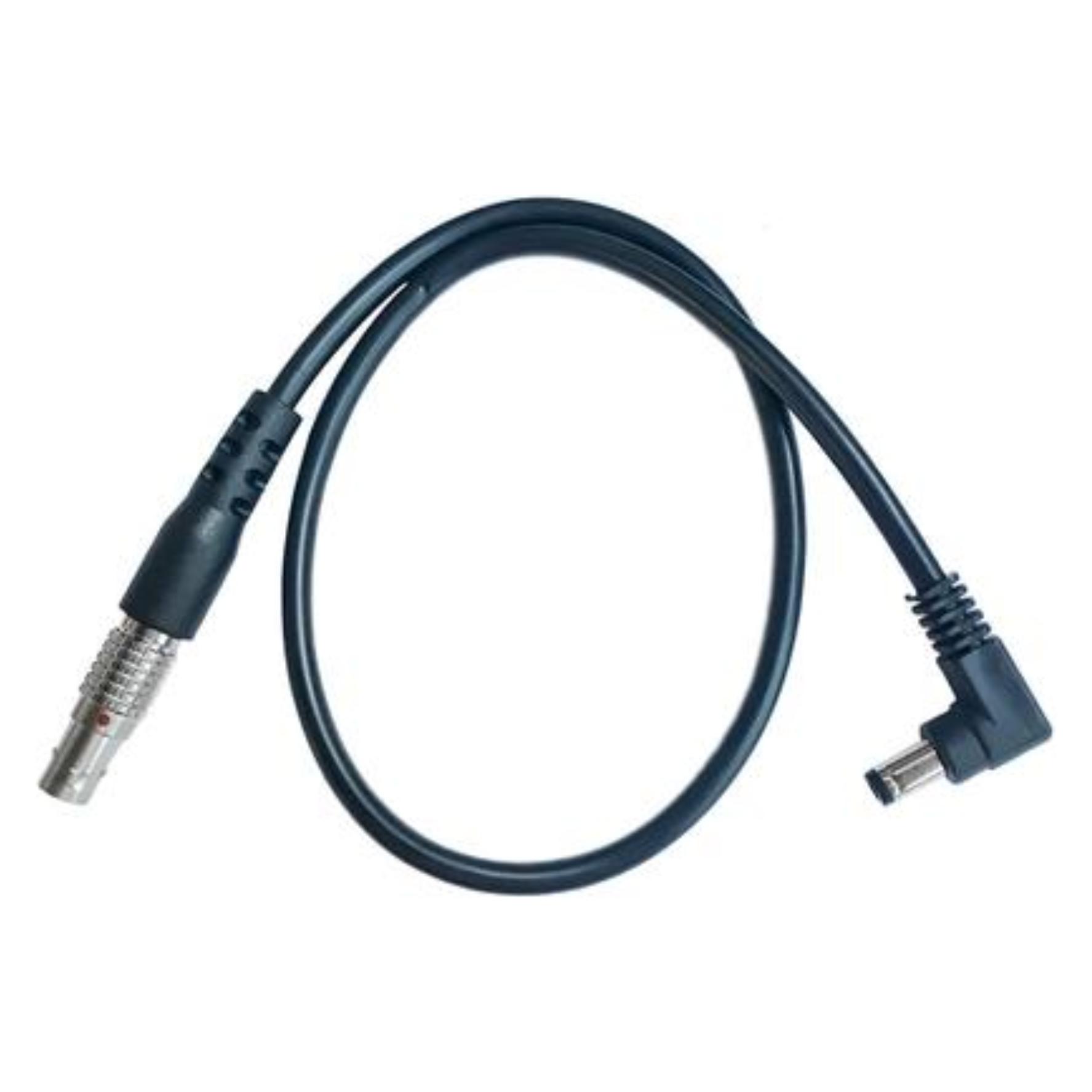 Teradek 2pin to Right-Angle Barrel Power Cable (18in/45cm) (11-0840)