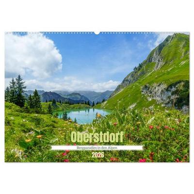 Oberstdorf - Bergparadies in den Alpen (Wandkalender 2026 DIN A2 quer), CALVENDO Monatskalender