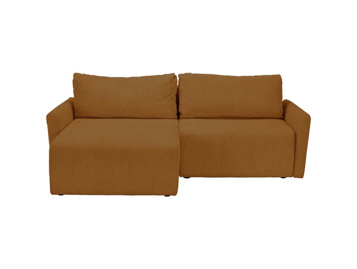 Ecksofa, Gelb, 228x146 cm, Textil, Liegefunktion & Seitenverkehrt Montierbar, Modern, MID.YOU