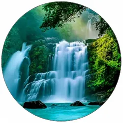 Essbares Papier „Wasserfall Nauyaca“, 19,5 cm