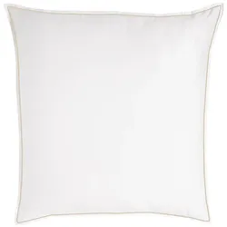Traumschlaf Uni Kissenbezug White Collection Pico-Pico 70x90 cm | taupe - weiß