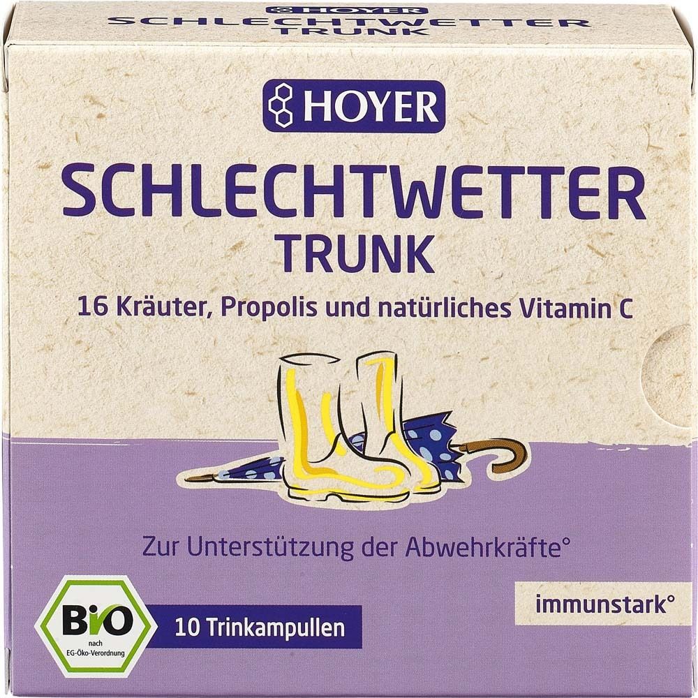 Hoyer Schlechtwetter Trunk Bio 10x10 ml Trinkampullen