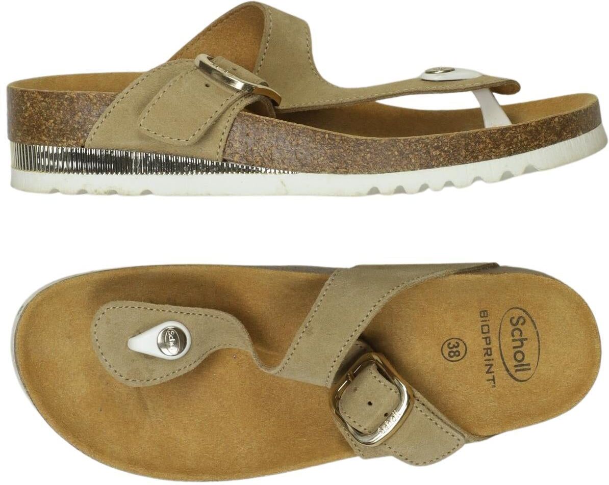 Scholl Damen Sandalen, Beige, Gr. EU 38, Leder - Second Hand