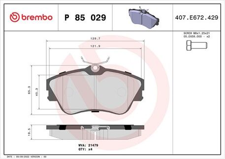 Magneti Marelli Bremsbelagsatz, Scheibenbremse 363700485029 Für Vw