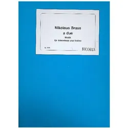 A due für Akkordeon und Violine 2 Partituren, Fachbücher von Nikolaus Brass