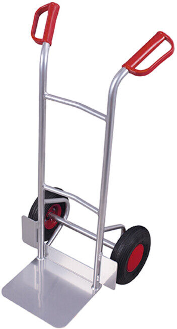 VARIOfit Diable en aluminium bas, pneus pneumatiques, pelle 320 × 250 mm (ap-710.015)