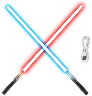 UIMOSO Light Sword, Light up Sword, FX Sound and Realistic Handle, Rechargeable Light Up Sword Toy for Adults and Kids