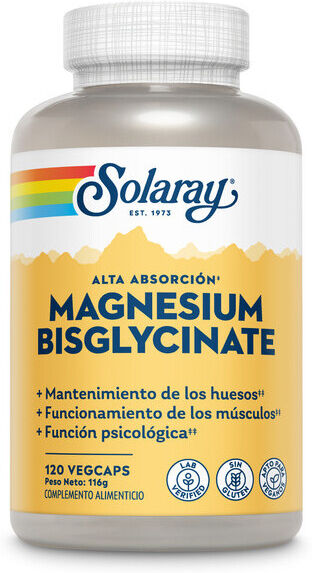 Solaray Magnesium Bisglycinate 120 Tablets