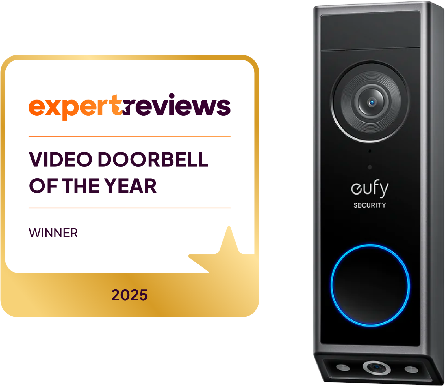 eufy Video Doorbell E340 (Battery Powered) Black