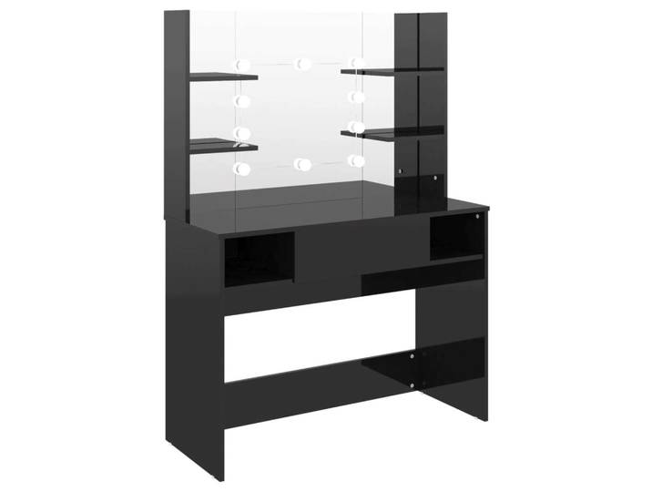 vidaXL Coiffeuse avec éclairage LED 100x40x135 cm MDF