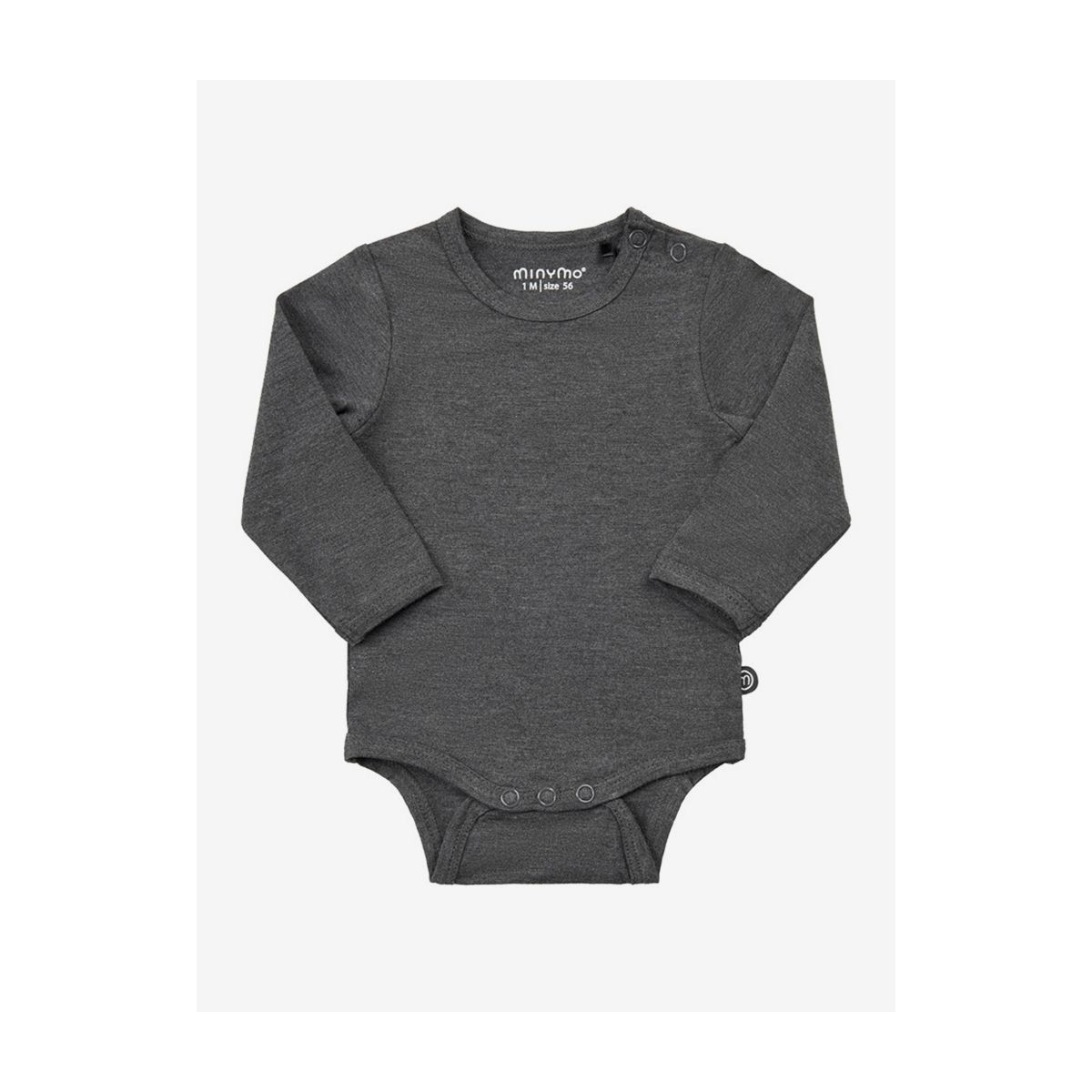 Minymo Body LS dark grey melange (121) 62 4983-121-62