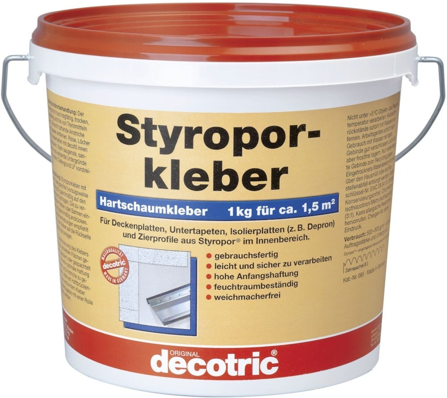 decotric Styroporkleber 1 kg gebrauchsfertig (352608)