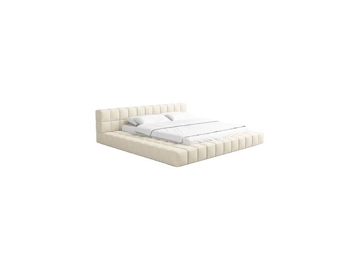 Design Polsterbett „Sora“ mit Ablagefach, Webstoff Cream Strukturstoff Cream BLOOMINGLOFT Collection
