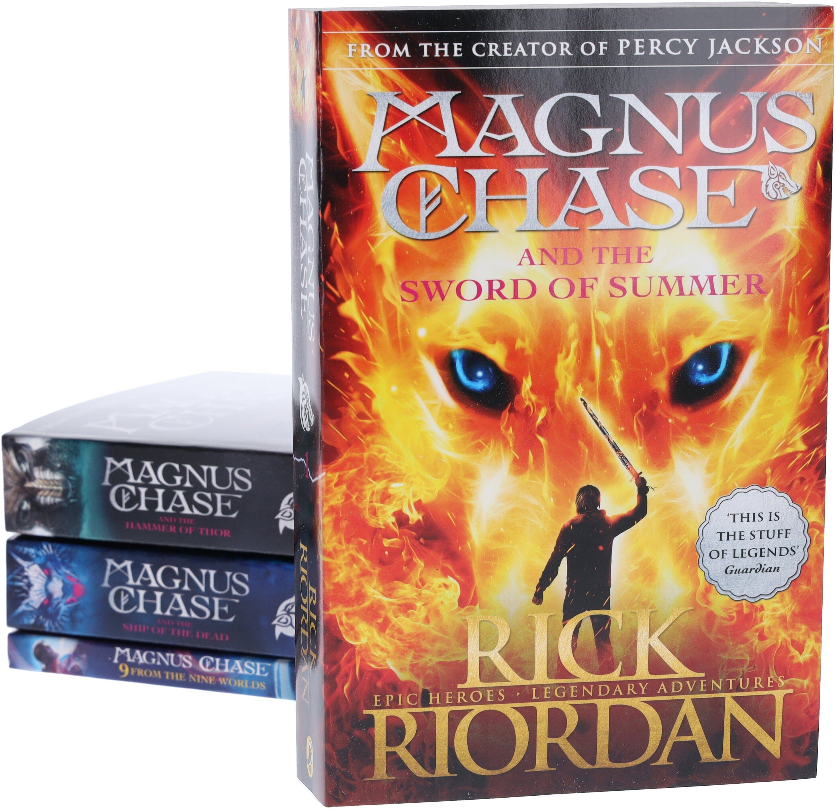 Rick Riordan Magnus Chase Series 4 Books Collection Set - Ages 9- 11 - Paperback Penguin Random House