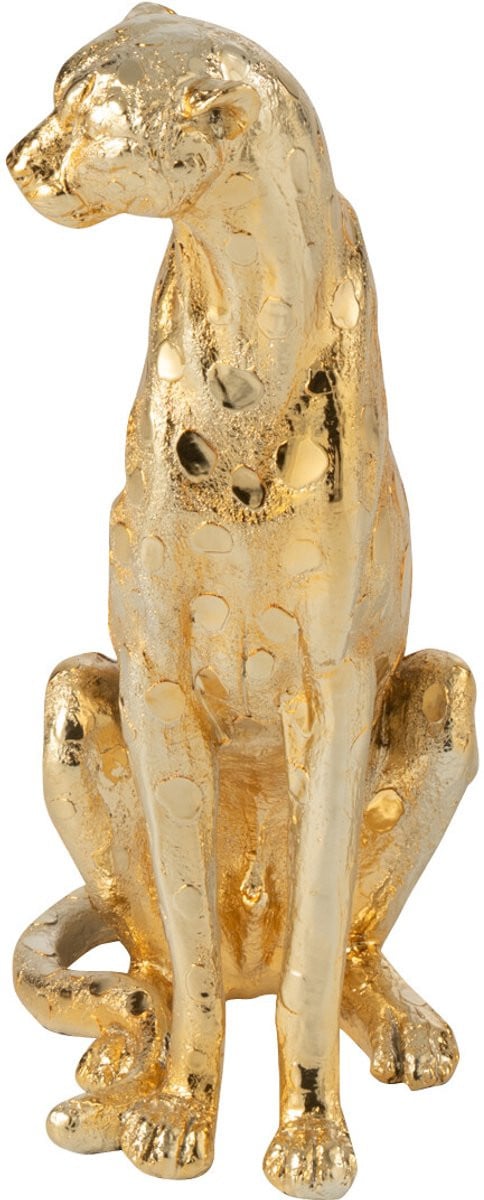 J-Line Decoratie Luipaard Staand - Goud - Small - Polyresin