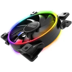 Pccooler Corona FRGB 3 in 1 (120 mm, 3x), PC Lüfter, Schwarz