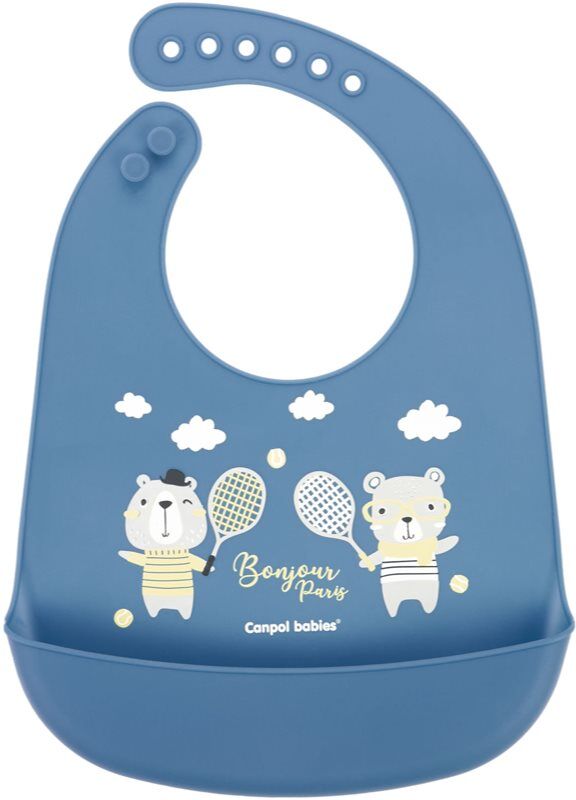 Canpol babies Bonjour Paris Bibs bavoir Blue 1 pcs