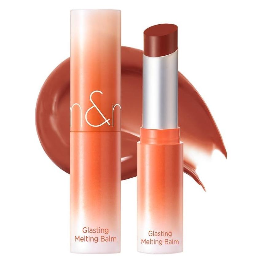 Rom&Nd Glasting Melting Balm New 6 Colors Glossy Plumping Lips Moisture (Lippenpflege Stick, 3.50 g) (RN-GMBW10-10)