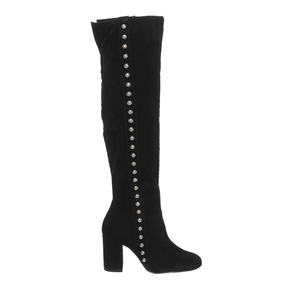 Stiefel mit Absatz aus Wildleder FLDAN3SUP11 Frau