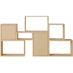 Muuto Stacked Storage Bookcase - Configuration 6, eiche natur