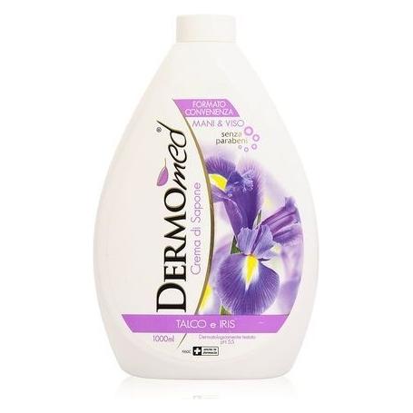 Dermomed Crema di Sapone Cremeseife mit Talkum und Irisduft 33.8 Fluid Ounce Bottle - Italienischer Import (Flüssigseife, 1000 ml) (49964917)