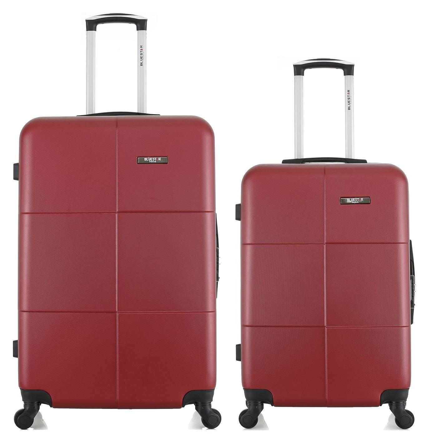 BLUESTAR - 2er-Set - Großer Koffer und Wochenendkoffer MIAMI
