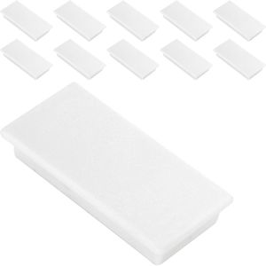 Alco Magnete weiß, 13 x 40 mm, Höhe 7 mm, 10 Stück