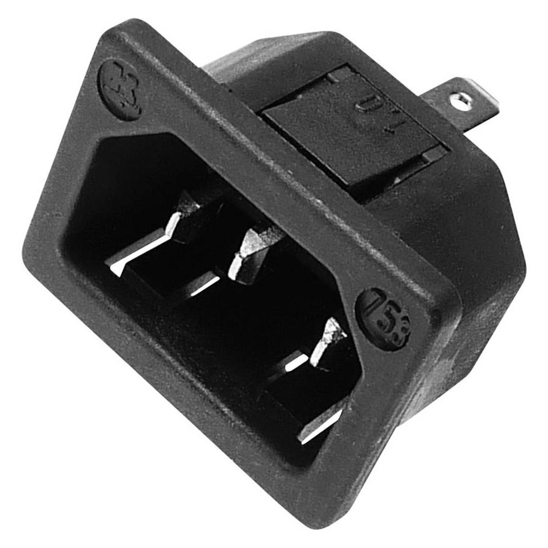 Kaiser Kaltgerätestecker Einbau (753/sw)