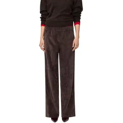 MAC Chiara Hose mit weitem Bein in Dunkelbrau-D36-L32