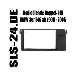 Radioblende Doppel-DIN BMW 3er E46 ab 1998 bis 2006 Einbaurahmen 2-DIN