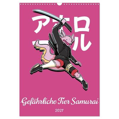 Gefährliche Tier Samurai (Wandkalender 2027 DIN A3 hoch), CALVENDO Monatskalender