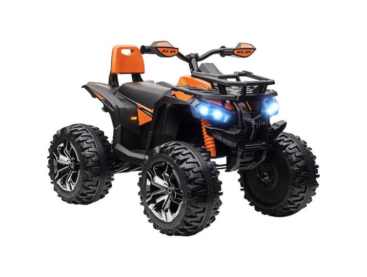 ComfortXL Kinderfahrzeug De-06149 mit MP3-Musikplayer und Scheinwerfer Orange, Metall, Kunststoff, 65x73x100 cm, Freizeit & Co, Gartenspielzeug, Kinder-Elektrofahrzeuge