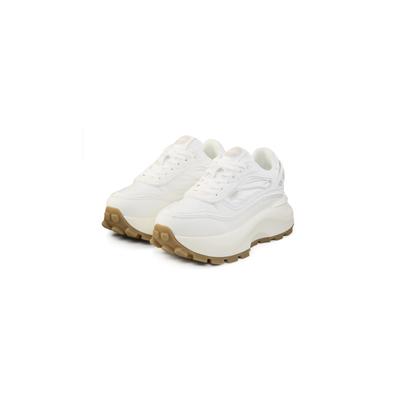 Sneaker BUFFALO "Buffalo MANHATTEN SNEAKER", Damen, Gr. 41, weiß, Schuhe Sneaker