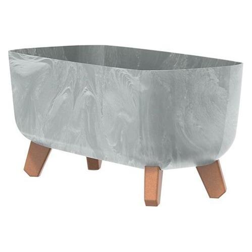 Prosperplast Blumentopf Gracia, Ø 39 x 19,5 cm, grau (39 x 61 x 18.70 cm) (DGCL400E-422U)