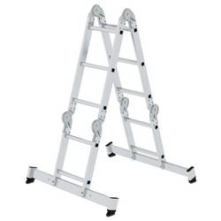 MUNK Günzburger Steigtechnik 031320 Aluminium Sprossen-Vielzweckleiter 18 kg
