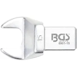 BGS Einsteck-Maulschlüssel 15 mm Aufnahme 14 x 18 - 6901-15