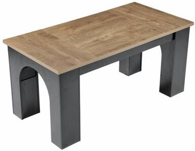 YUZHOU "63"" Farmhouse Wooden Dining Table, Large Kitchen Table for 6"