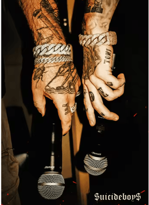 Inspire Picks Suicideboys Vintage Rap Album Poster Hip Hop Canvas Wall Art Decor 4 40x60cm Unframed