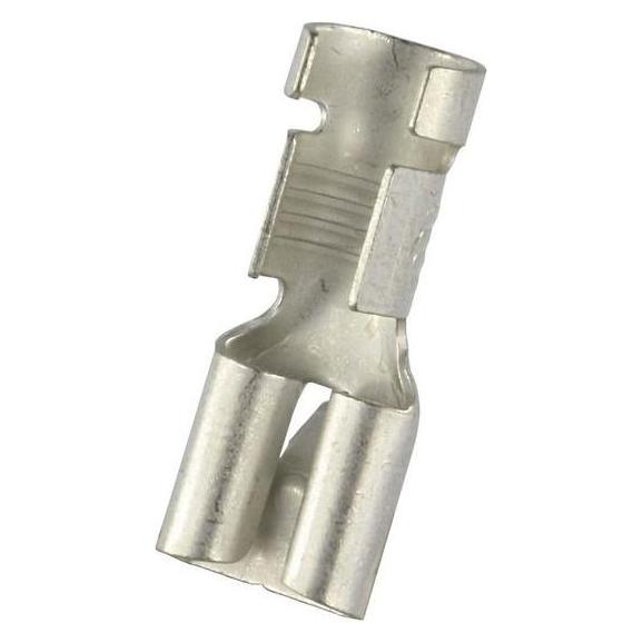RS PRO Flachsteckhülse, 12 10 AWG, Unisoliert, 0 (2055272)