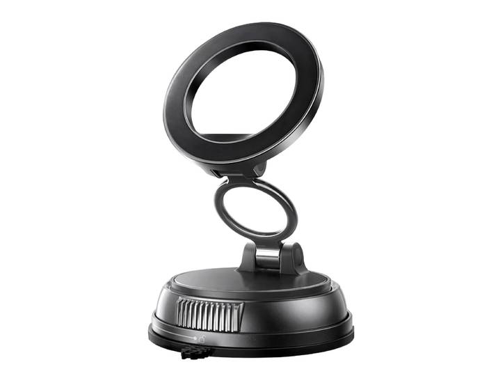 Oxerbog Support magnétique pour téléphone de voiture avec ventouse, support de tableau de bord orientable à 360°, support pliable et stable à fixer sur la grille d'aération, adapté aux voitures, aux salles de sport, aux miroirs et aux surfaces lisses (noi