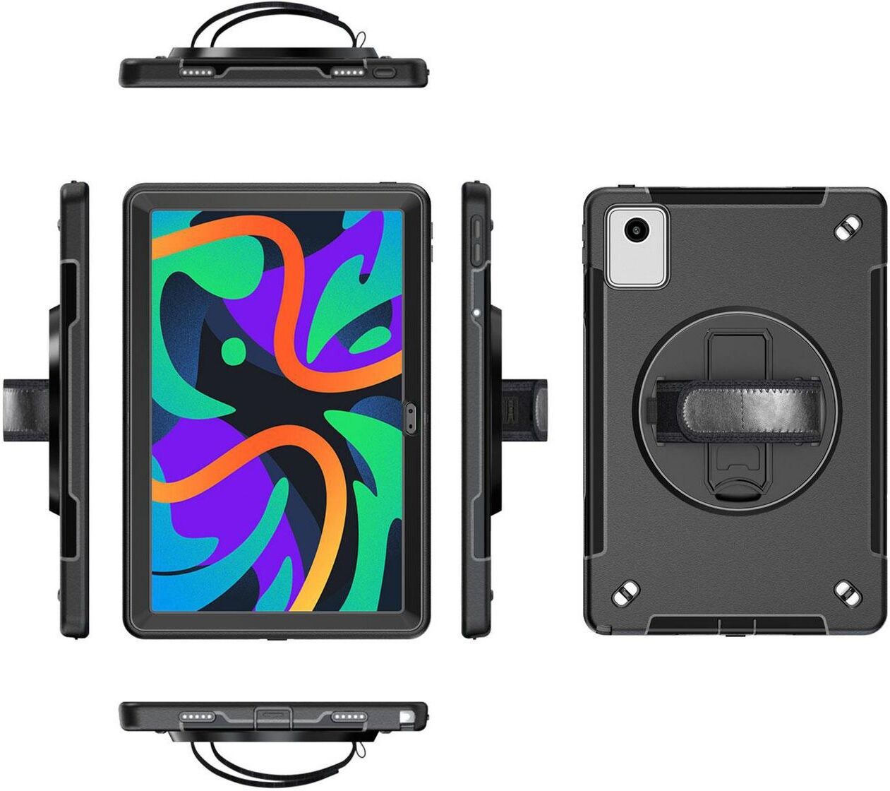 eSTUFF OHIO Defender Case for Lenovo Tab K11/M11/Idea Tab - Black (ES68103005-BULK)