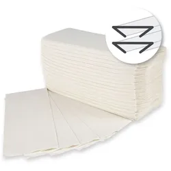HYGOCLEAN Papierhandtuch C-Falzung, 2-lagig 23x31 cm 2880 Blatt Weiss