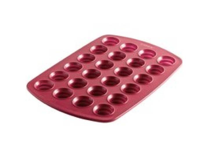 COOX Moule à muffins en silicone 24 pièces, env. Ø 3,5 cm. (rouge)