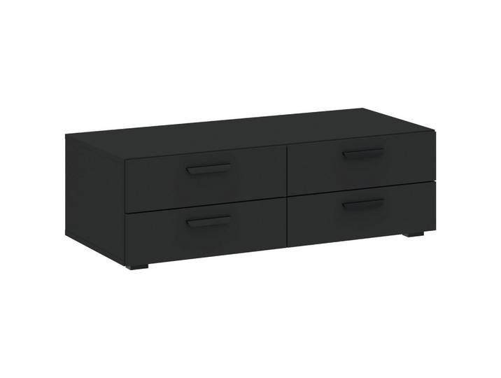Carryhome Schubladenbox, Anthrazit, 4 Schublade(n) Schubladen, 110.7x35x51.9 cm, Ordnen & Aufbewahren, Dekoboxen & Aufbewahrungsboxen, Schubladenboxen