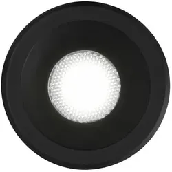 Ideal Lux LED Einbauspot VIRUS, IP20, Ø 4cm, 3W 3000K 210lm 20°, CRi >90, Schwarz / Schwarz IDEA-244846