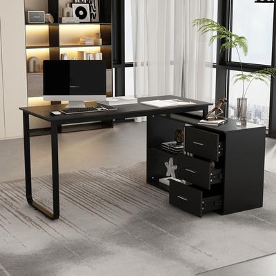 Timechee Contemporary Corner Desk with Storage Solutions - Available in Various Colors