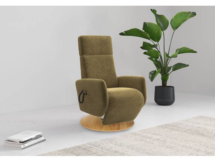 TV-Sessel GOODPRODUCT Rochelle mit Kopfteilverstellung & Drehfunktion, weitere Funktionen , grün (olive), B:71cm H:110cm T:82cm, 100% Polyester, Sessel, TV-Sessel, TV-Sessel mit Drehfunktion 360 Grad