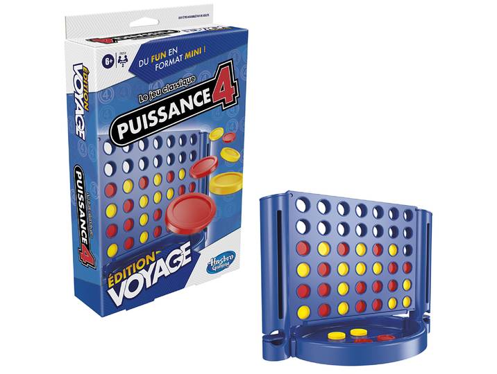 Puissance 4 édition Voyage, jeu portable pour 2 joueurs, jeu de voyage